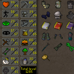 99 SLAYER VOIDER | UNIQUE | 42 DEF/43 PRAYER/49 ATTACK | Barrows Gloves | Lunars | MM2 | Full Void (all helms) | Max Range/Mage | 88 Combat 0
